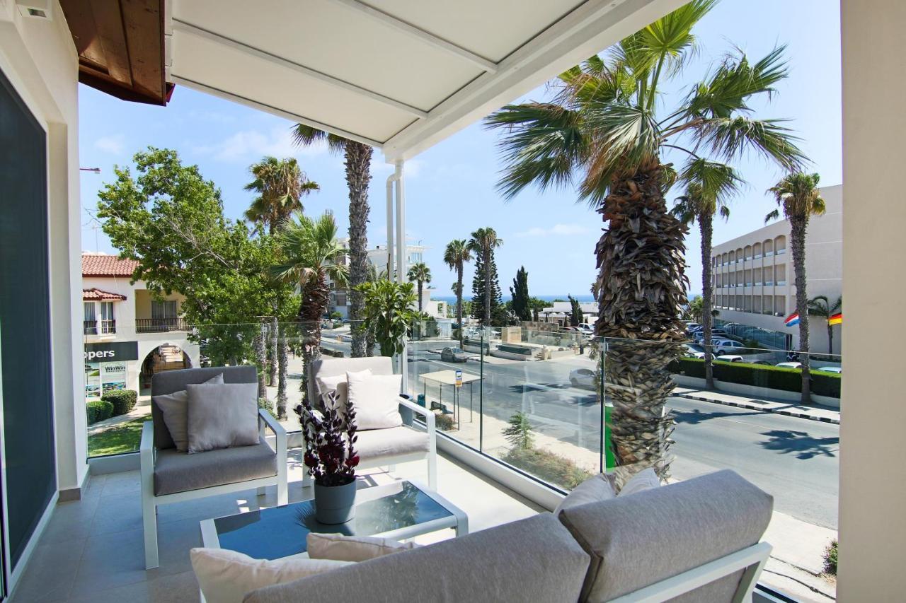 Ferienwohnung Phaedrus Living: Seaview Luxury Flat Limnaria 114 Paphos Exterior foto